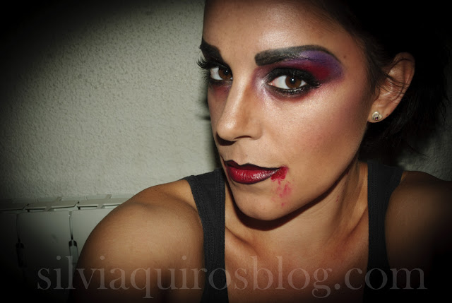 Maquillaje Halloween 9: Vampiro sexy (versátil), Halloween Make-up 9: Sexy Vampire (versatile) efectos especiales, special effects, Silvia Quirós