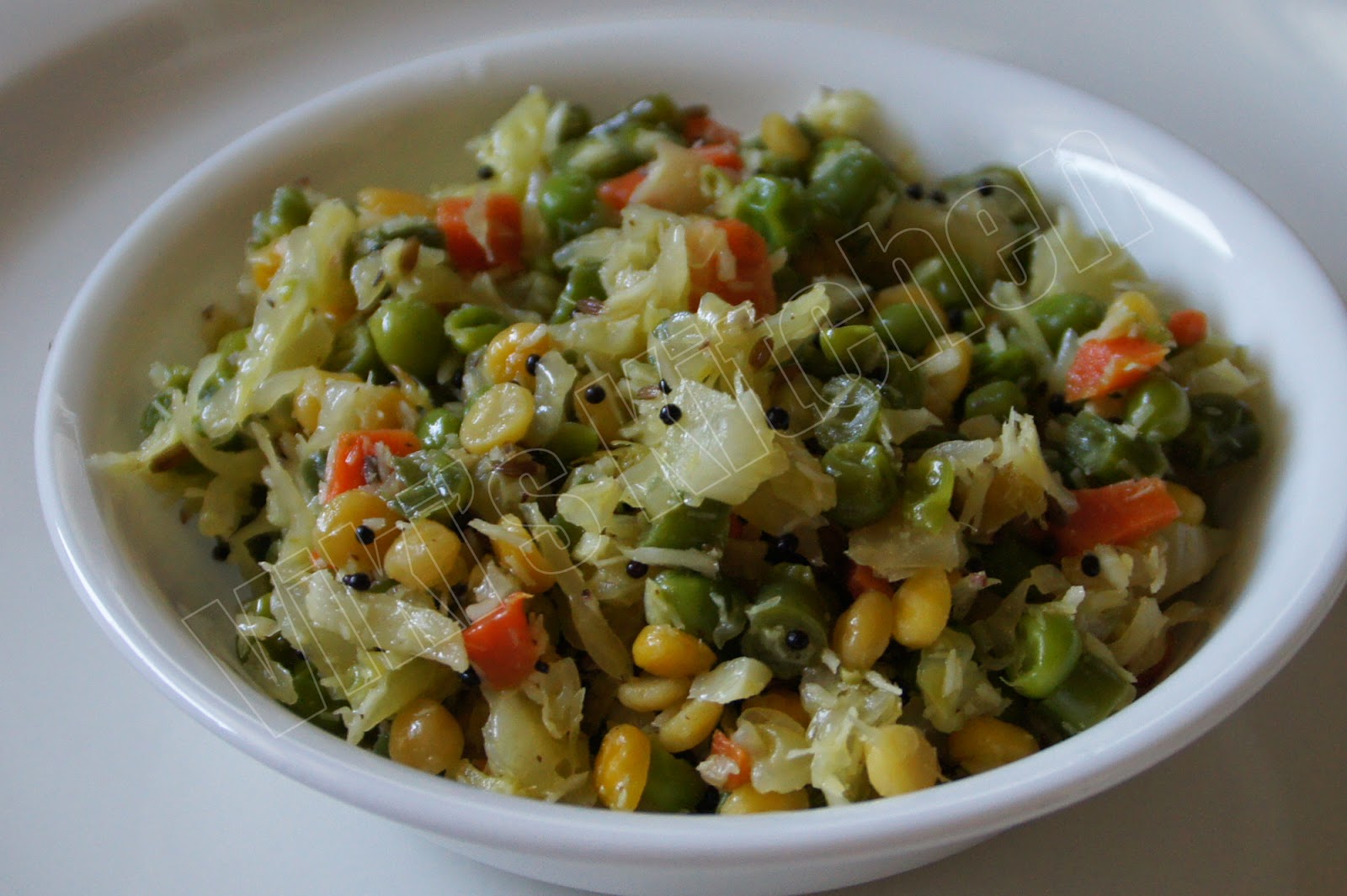 Viki 's Kitchen Mixed vegetable poriyal