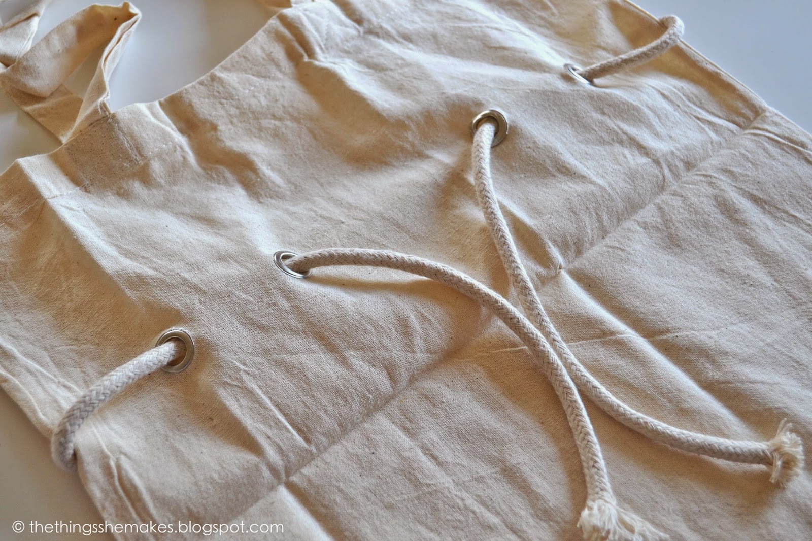 How To Make a Nautical Rope Eyelet Tote The Things She Makes
