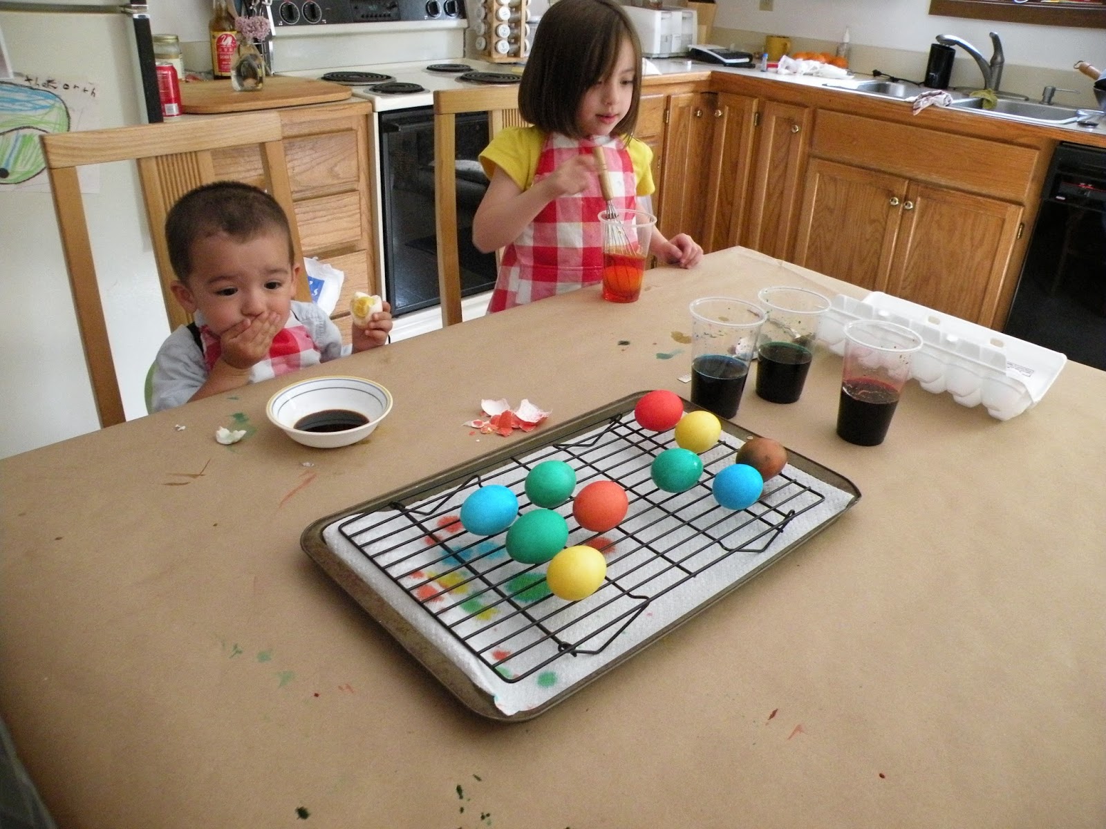 Dyeing Easter Eggs with Food Coloring
