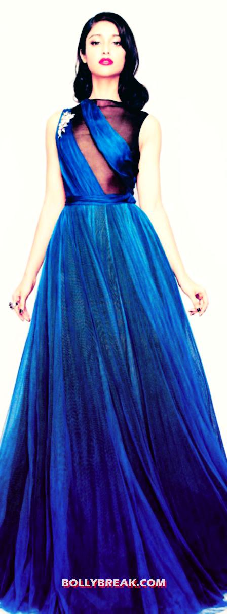 ileana in blue dress - (4) - ileana Harper Bazaar Scans, Photoshoot 