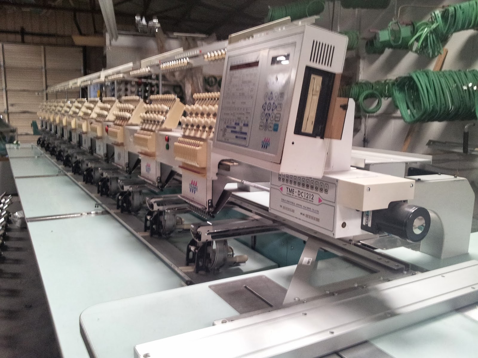 12 head 12 needle used Tajima embroidery machine TheEmbroideryWarehouse