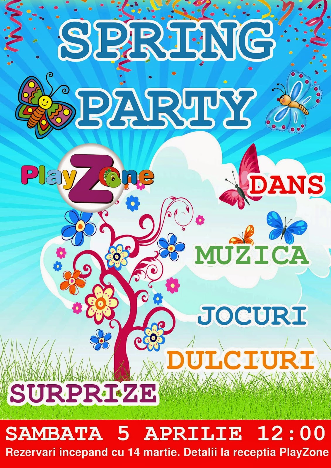 Petrecere tematica la PlayZone - Super Spring Party