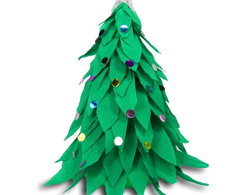Totally Tutorials Tutorial How to Make a Crepe Paper Christmas Tree