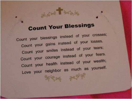 counting your blessings