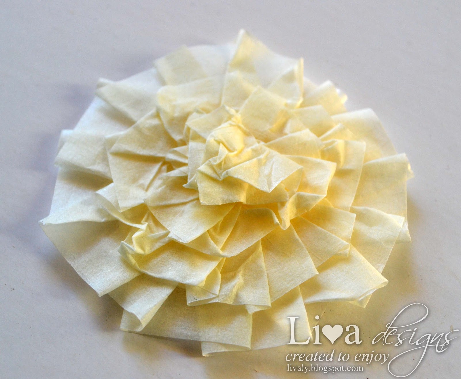 Livas crafts Masking Tape Flowers DIY Tutorial