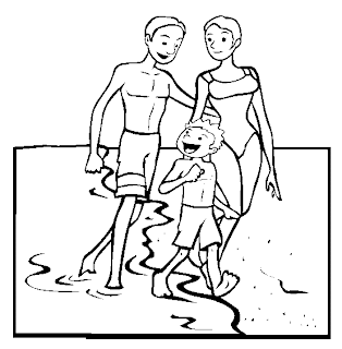 beach coloring pages, summer coloring pages