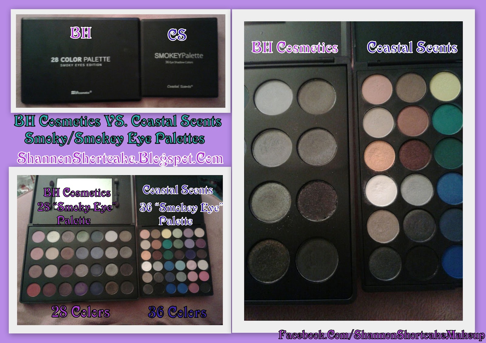 Shannon Shortcake (Makeup Addict) Coastal Scents 36 Smokey Eye Palette