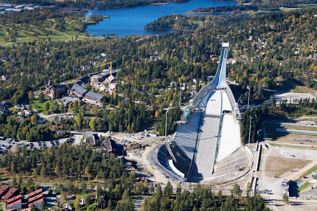 Holmenkollen Ski Jump Arena in Oslo, Norway. Photo Credits: Innovation Norway, Christopher Hagelund and Visitnorway.com. Unauthorized use is prohibited.