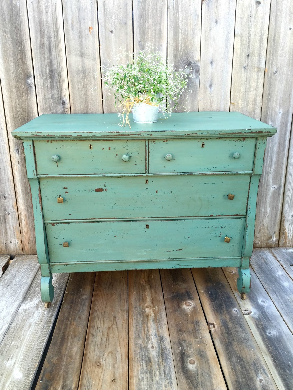 D.D.'s Cottage and Design Kitchen Scale Milk Paint Dresser
