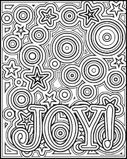 Joy coloring page- available in a negative version as well in both JPG and transparent PNG format. #coloring