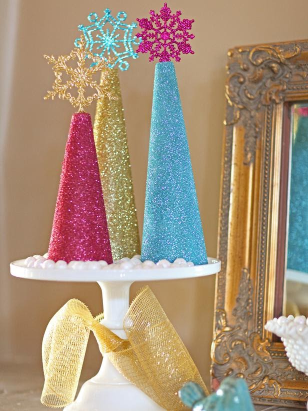 ... : How to Make Glitter Christmas Tree Decorations 2012 Ideas from HGTV