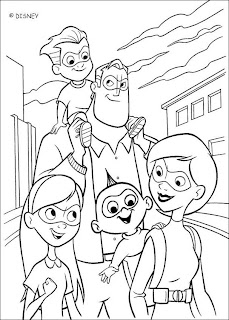 The Incredibles Coloring to Print