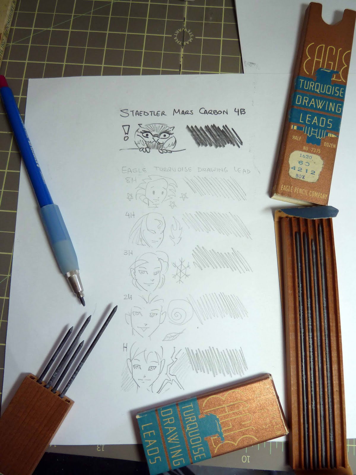 Turquoise Drawing Leads Dozen B