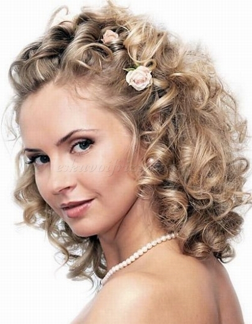 wedding hair styles with flowers