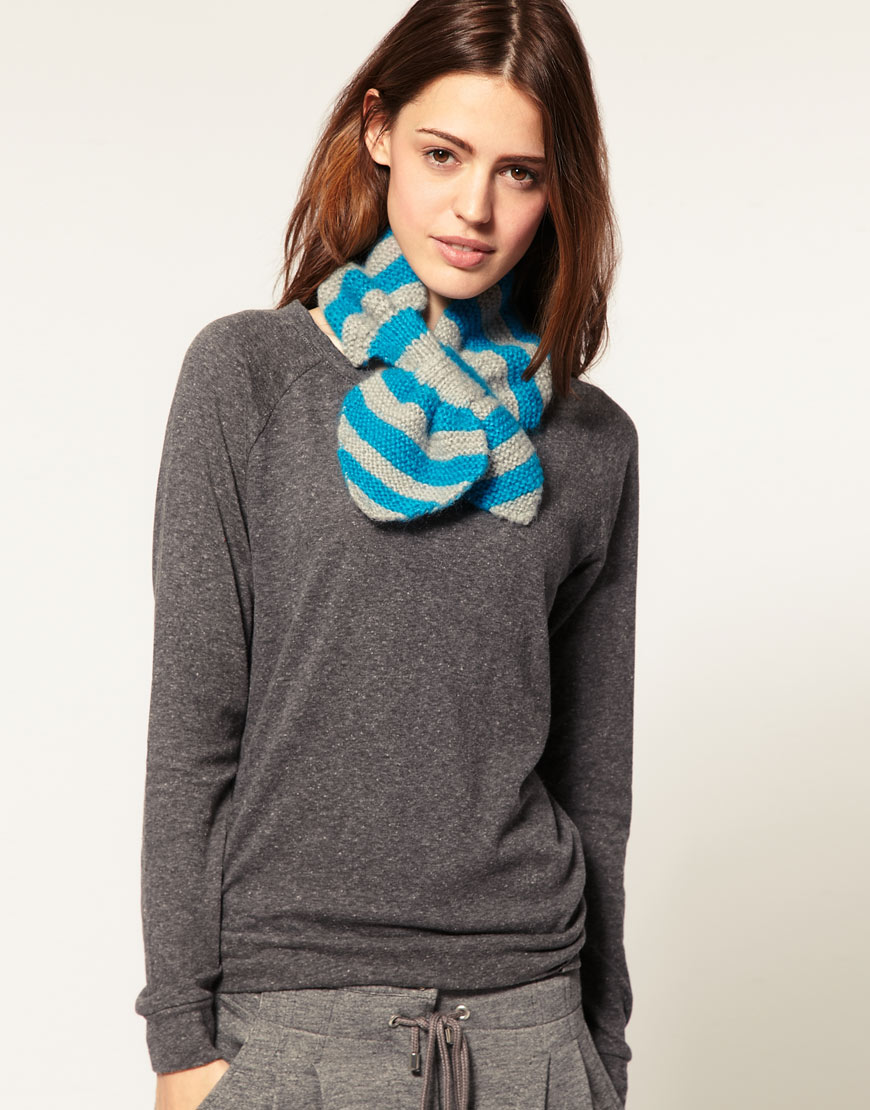 because she started knitting DIY INSPIRATION ASOS Hand Knit Stripe Collar