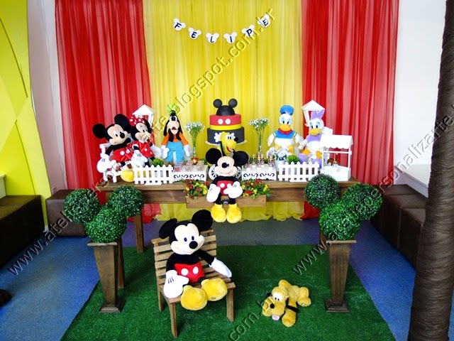 decoracao festa mickey:Decoração de festa infantil Mickey – Rústico decoracao festa mickey:Decoração de festa infantil Mickey – Rústico