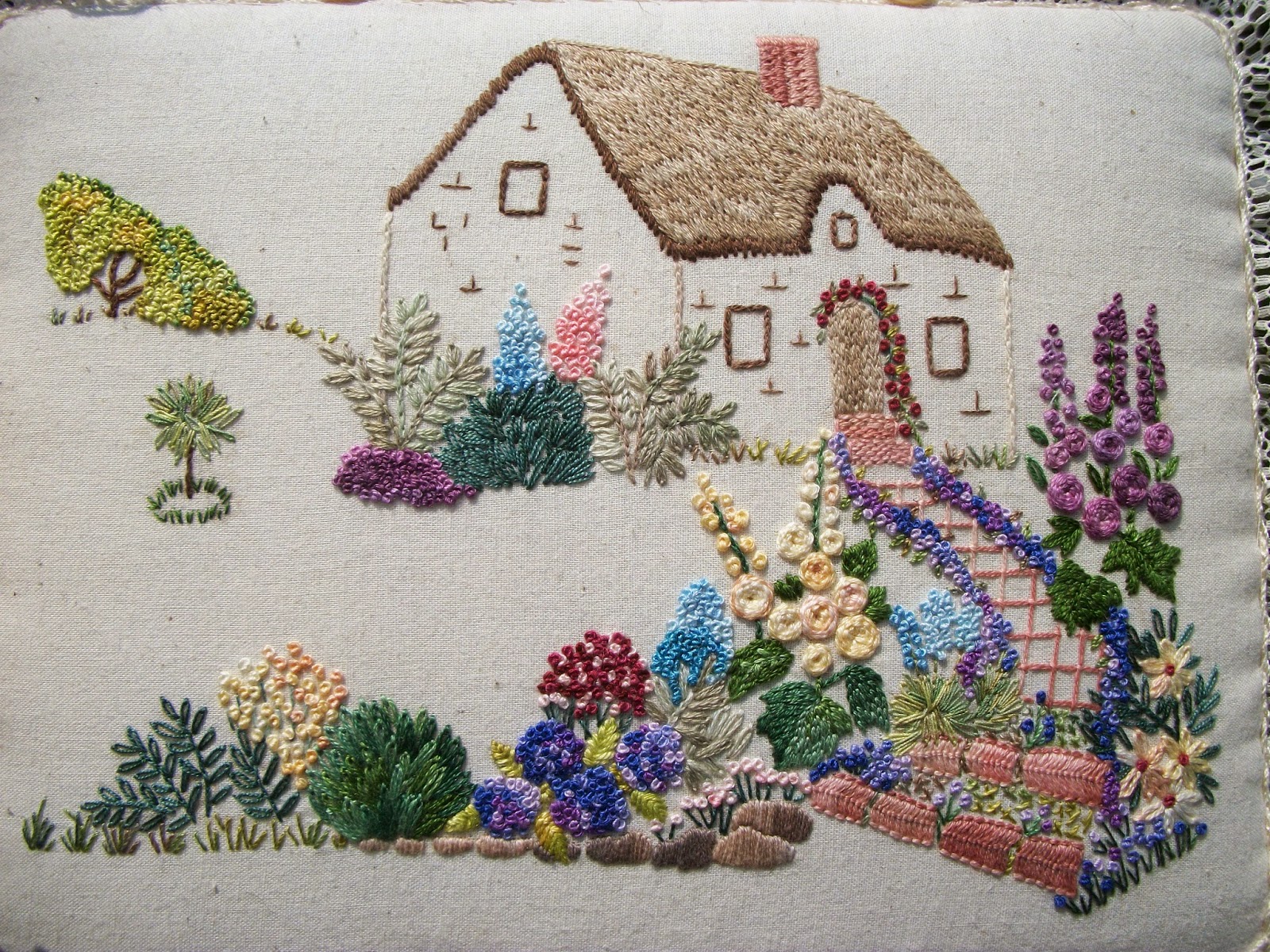Hayfield Cottage Cottage Garden Embroidery