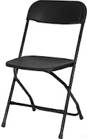 Black Plastic Folding Chair Black Plastic Folding Chair