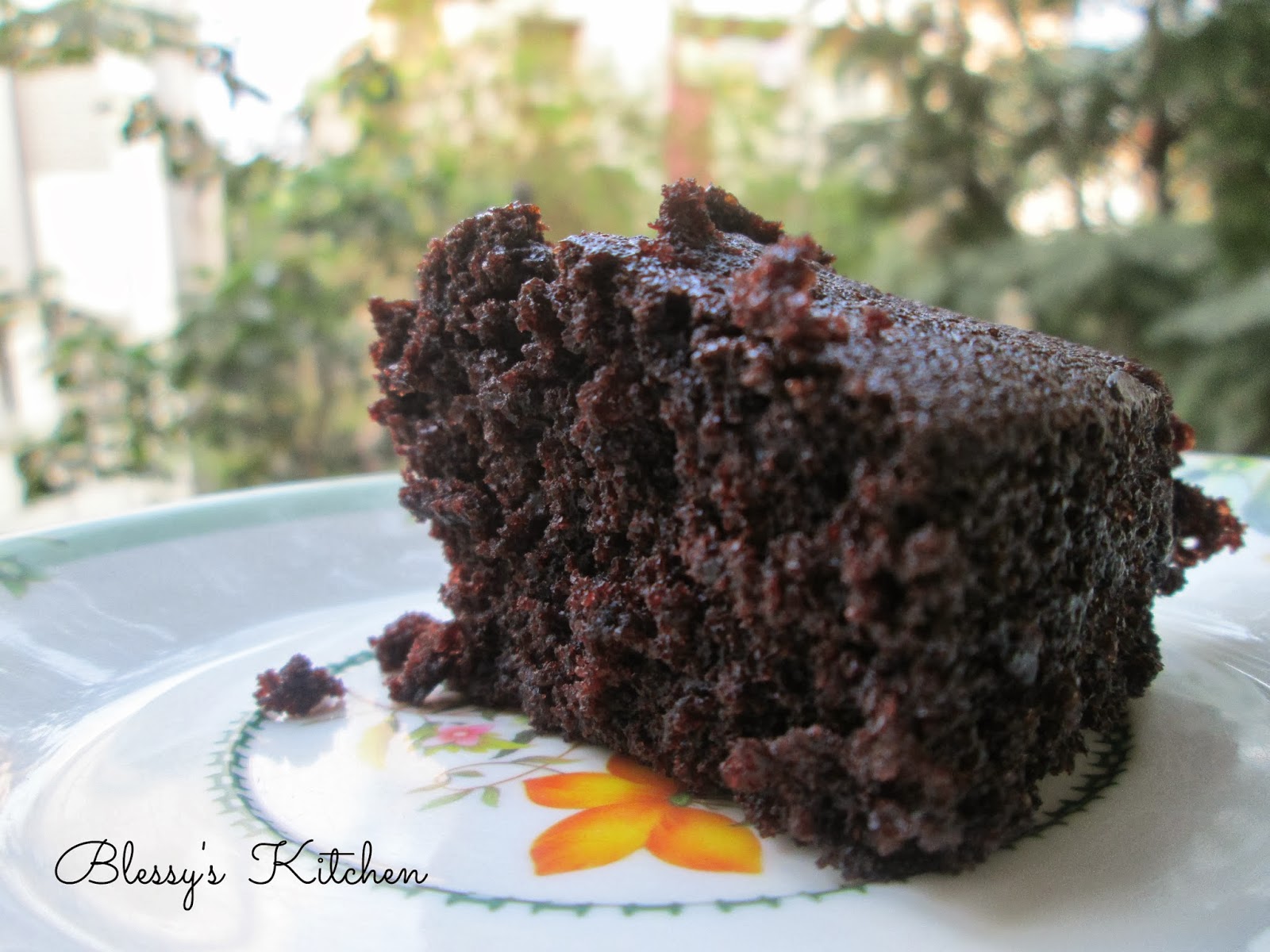 Blessy's Kitchen Eggless Chocolate Cake