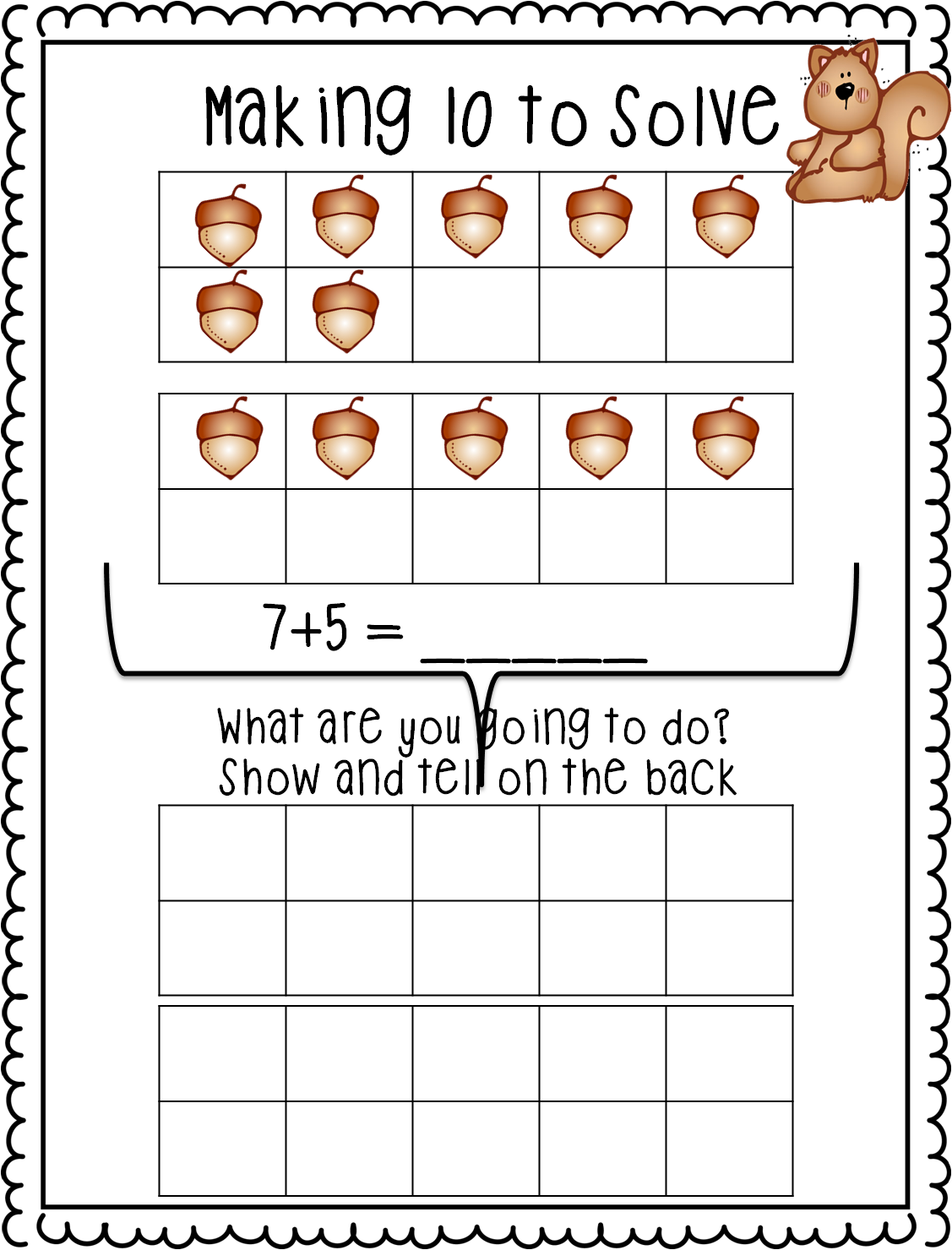 First Grade Wow: Addition Math Tub Activities with a Fall Theme