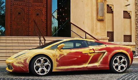 Lamborghini Gallardo Paint Job Via Dubai Desert