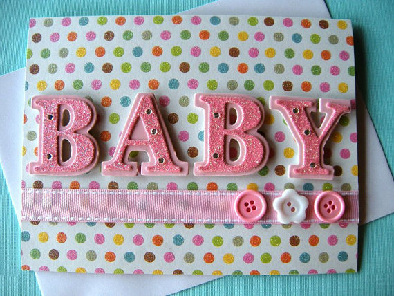 handmade baby shower cards