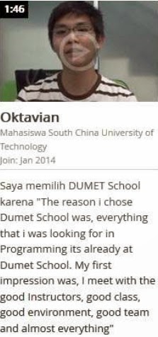Kata mereka Dumet School itu