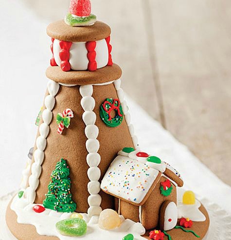 Simple Gingerbread Lighthouse