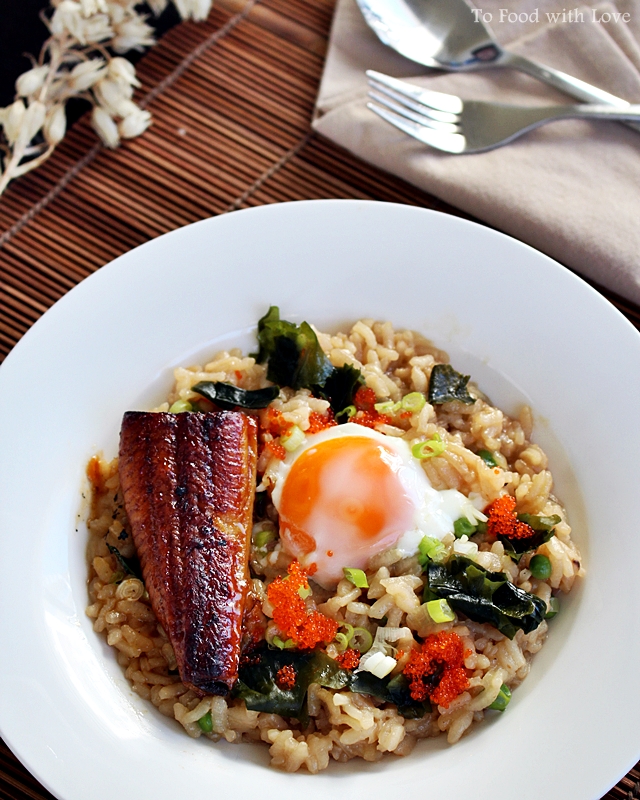 To Food with Love Japanesestyle Risotto with Roasted Eel