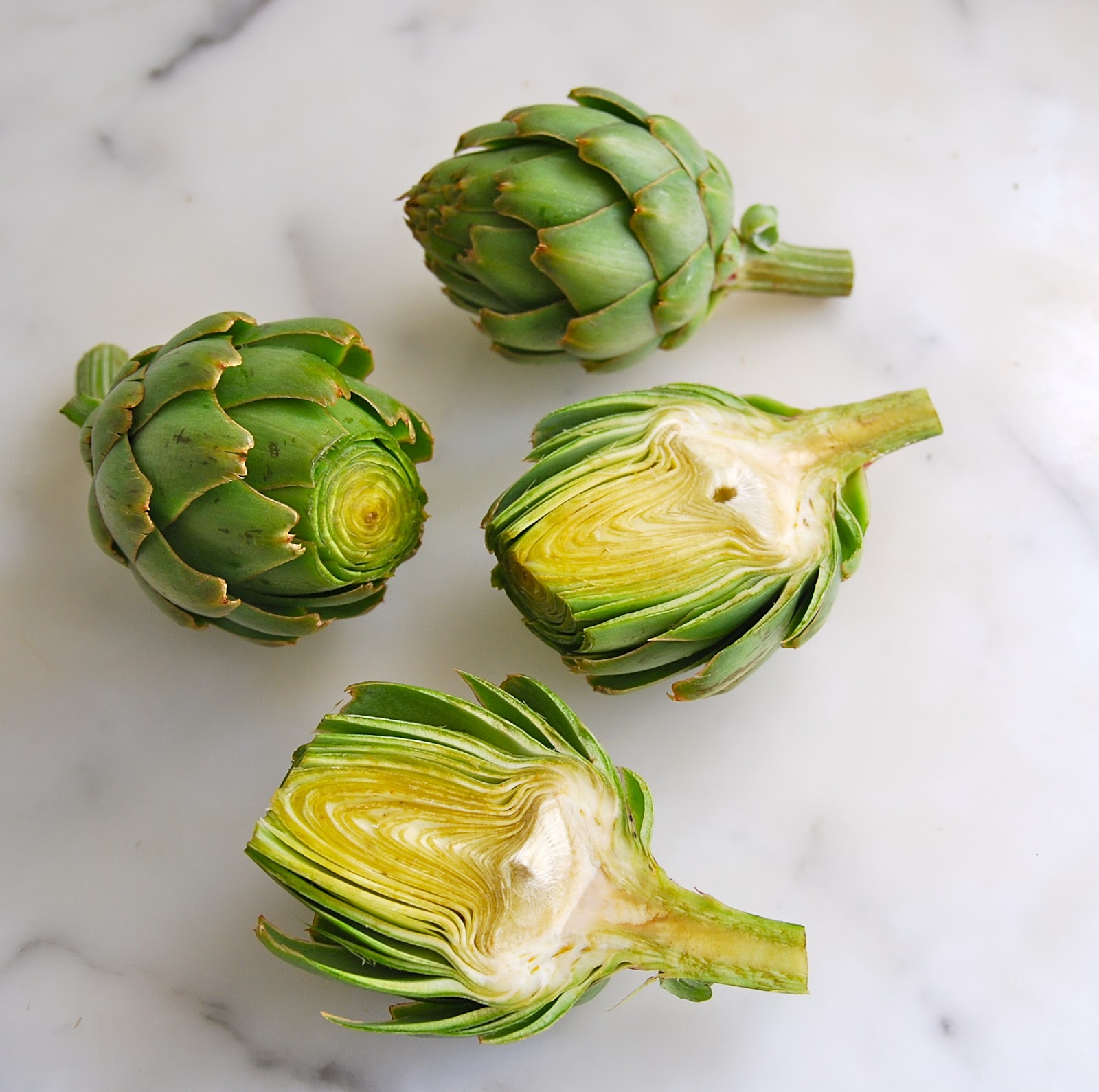My Recession Kitchen...and garden Roasted Artichokes with Lemon & Garlic