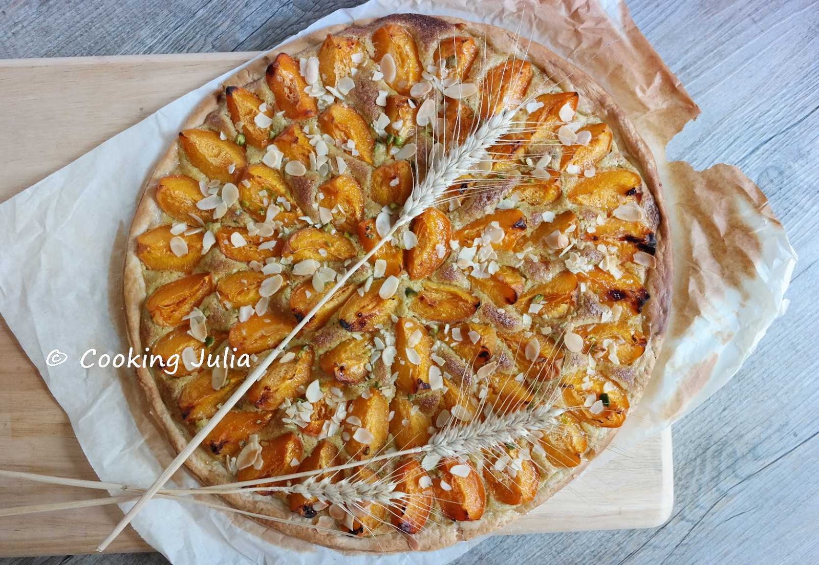 Cooking Julia Tarte Fine Abricot Pistache