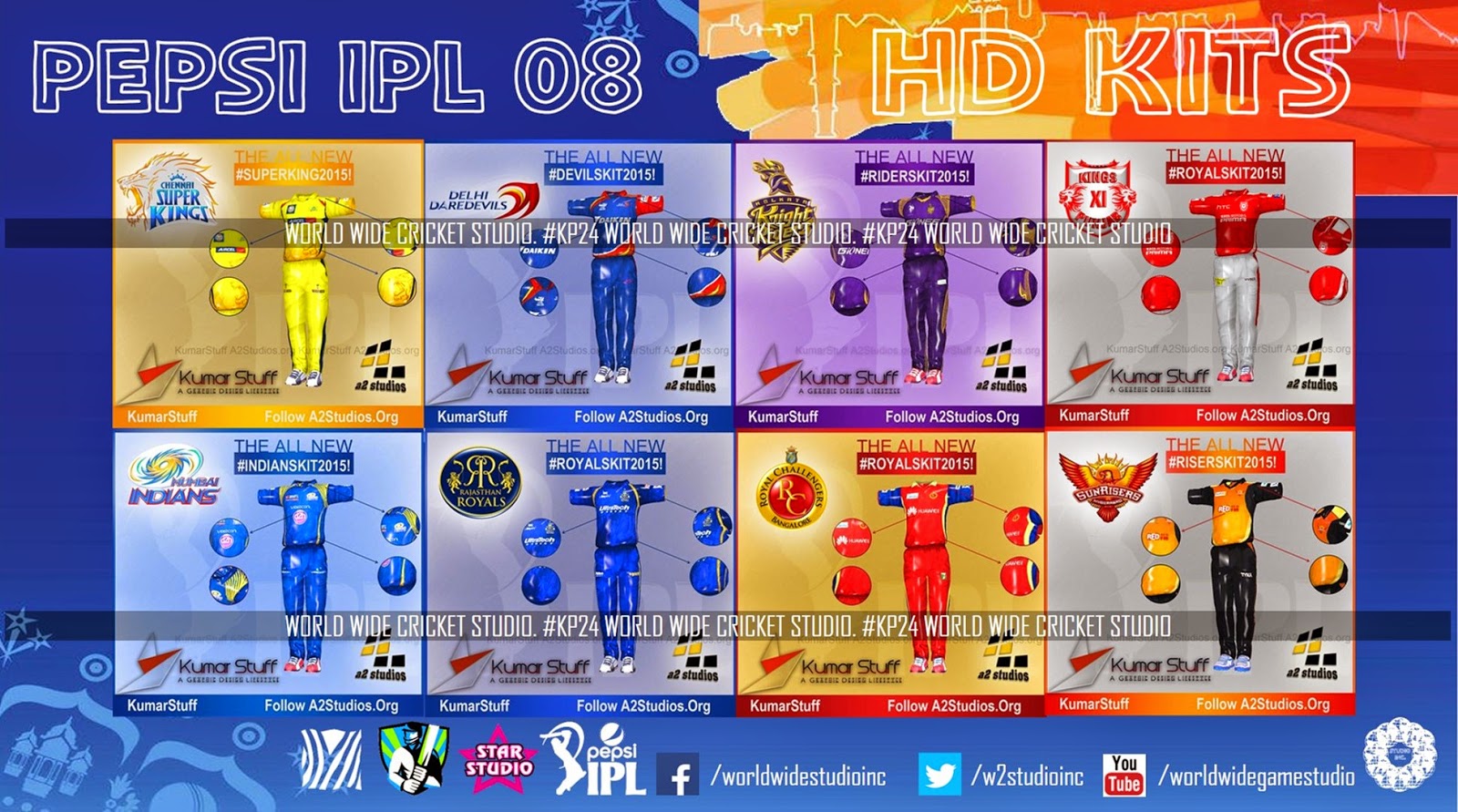 PEPSI IPL 08 HD KITS