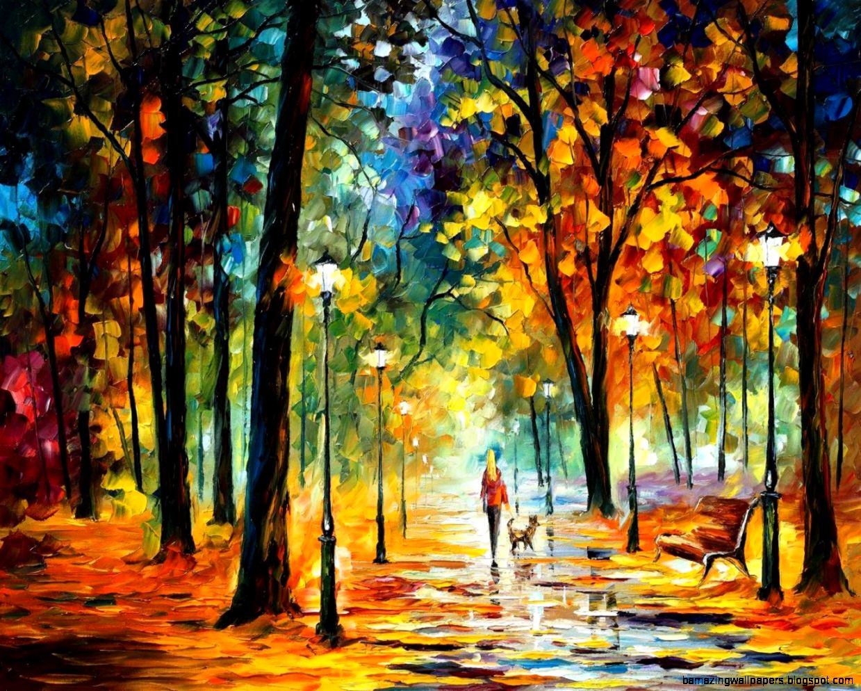 Leonid Afremov oil on canvas palette knife buy original Leonid Afremov oil on canvas palette knife buy original
