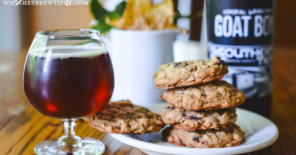Hey, Brewtiful {Cookies & Beer} Oatmeal Cookies with a Grown Up Twist