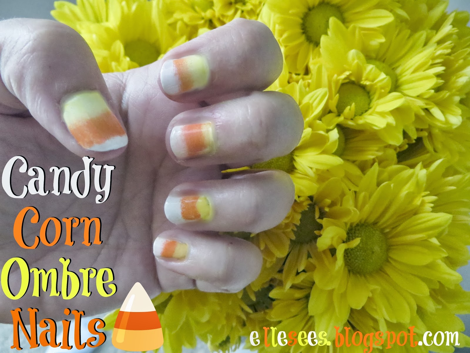 Elle Sees Beauty Blogger In Atlanta Diy Candy Corn Ombre Nails Plus Halloween Nails Roundup