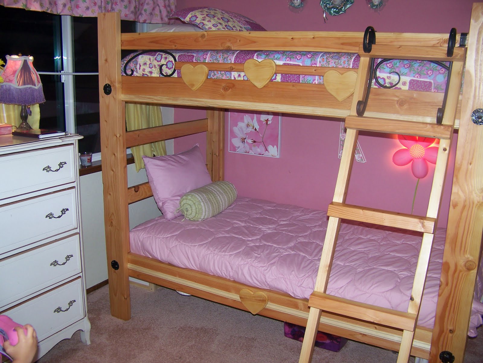 The Hart Family Girls' Bunk Beds