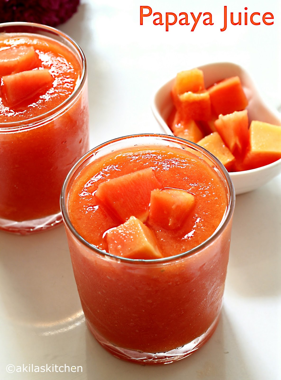Learningtocook Papaya Juice Summer Special Drinks