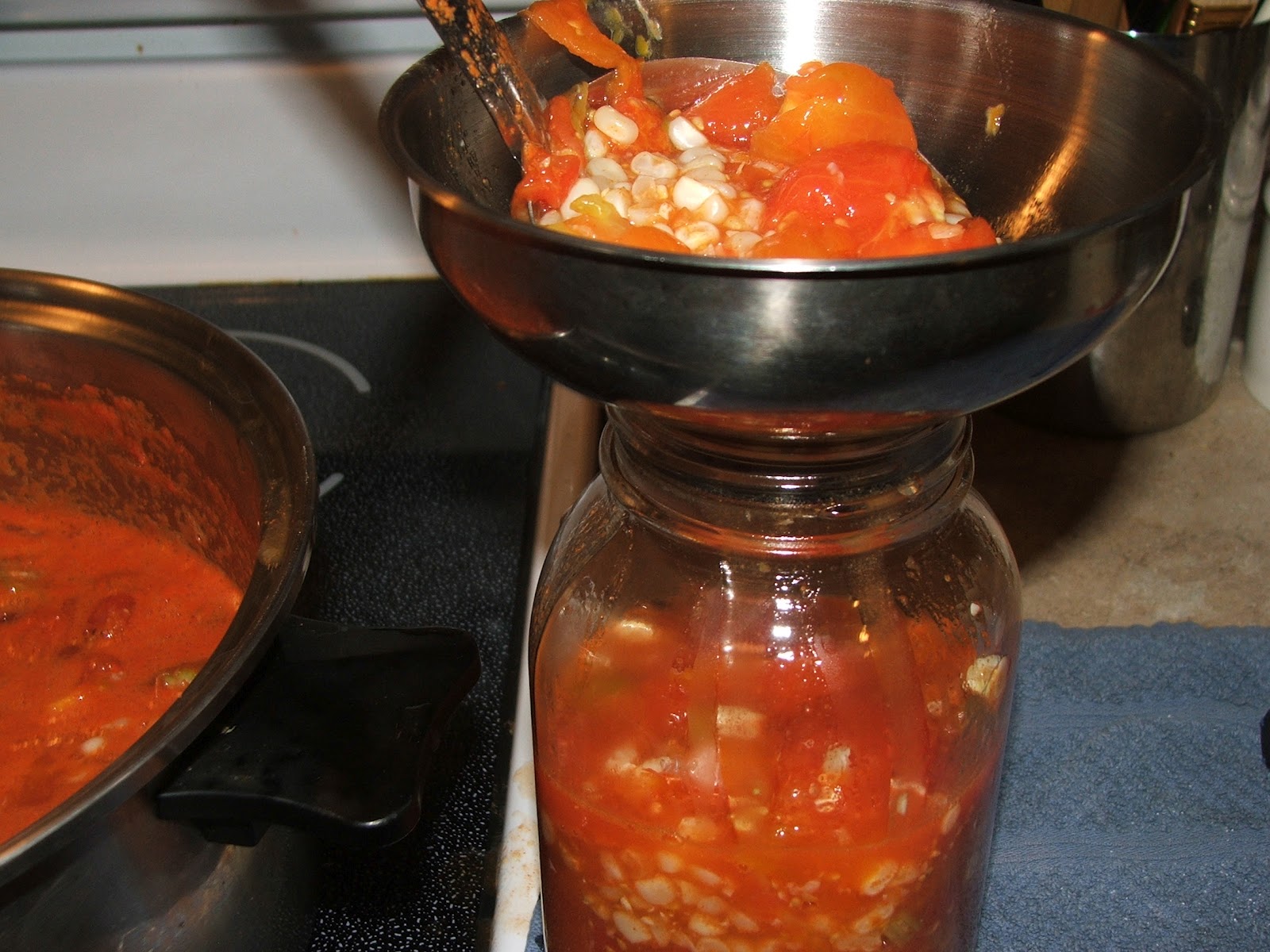 Canning Granny Canning Mama's Vegetable Soup, aka Tomatoes, Corn and Okra
