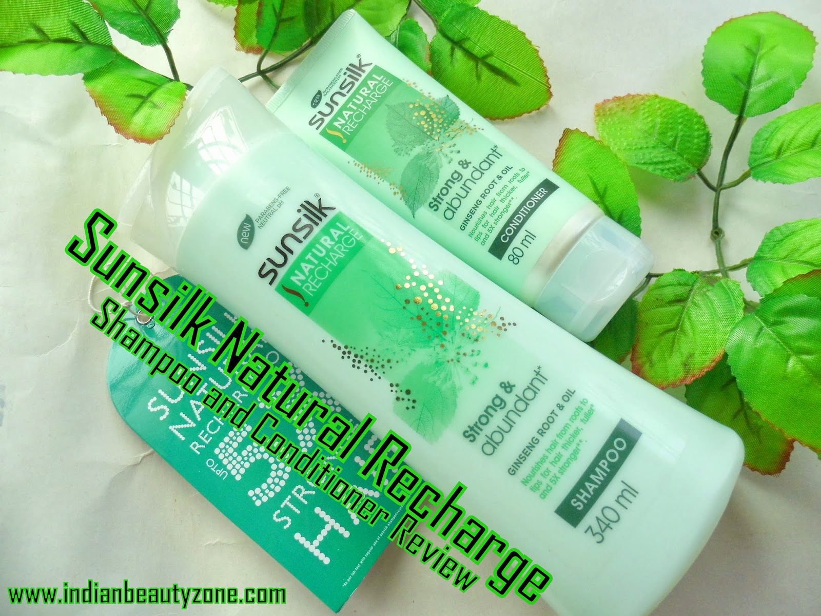 Indian Beauty Zone Sunsilk Natural Recharge Shampoo and Conditioner Review