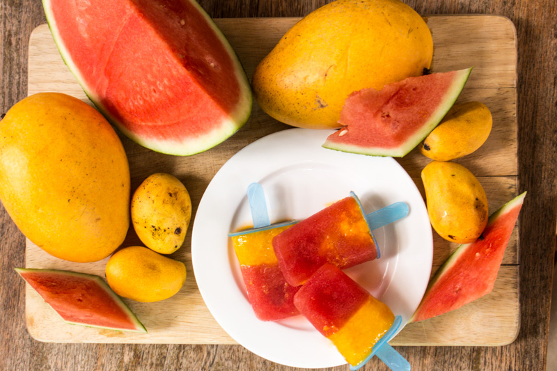 Svelte salivations Watermelon and Mango Ice Blocks