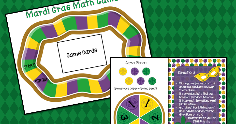 More Than Math by Mo: Happy Lundi Gras freebie!!