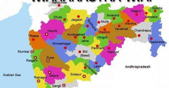 Maharashtra District Map In Marathi Msnworld: List Of Districts Of Maharashtra