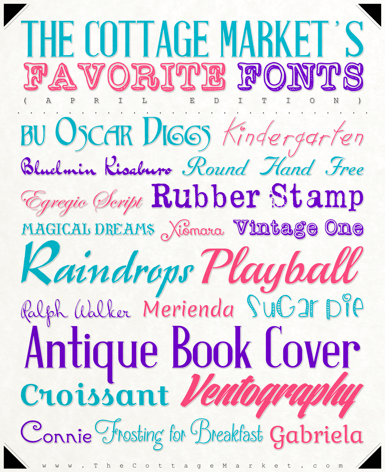 free fonts printable