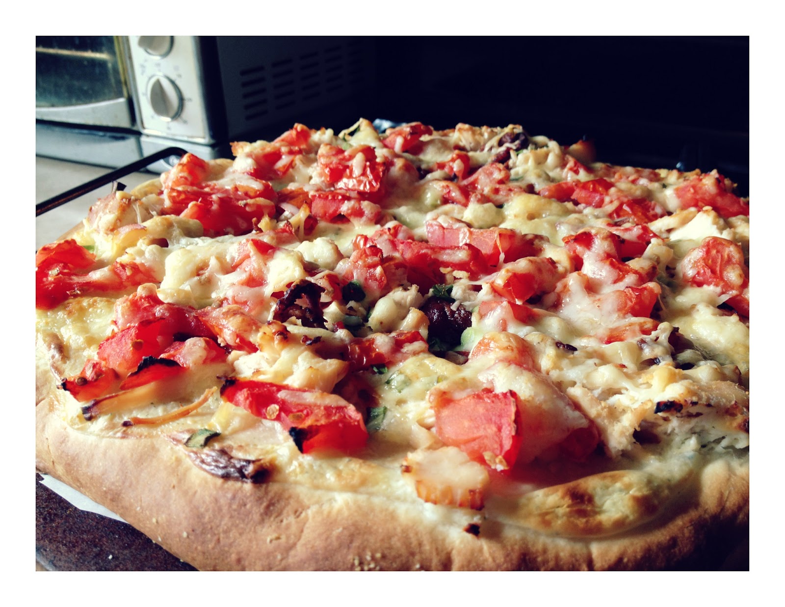 Pink Cookies with Sprinkles Gourmet Chicken Bacon Ranch Pizza...made