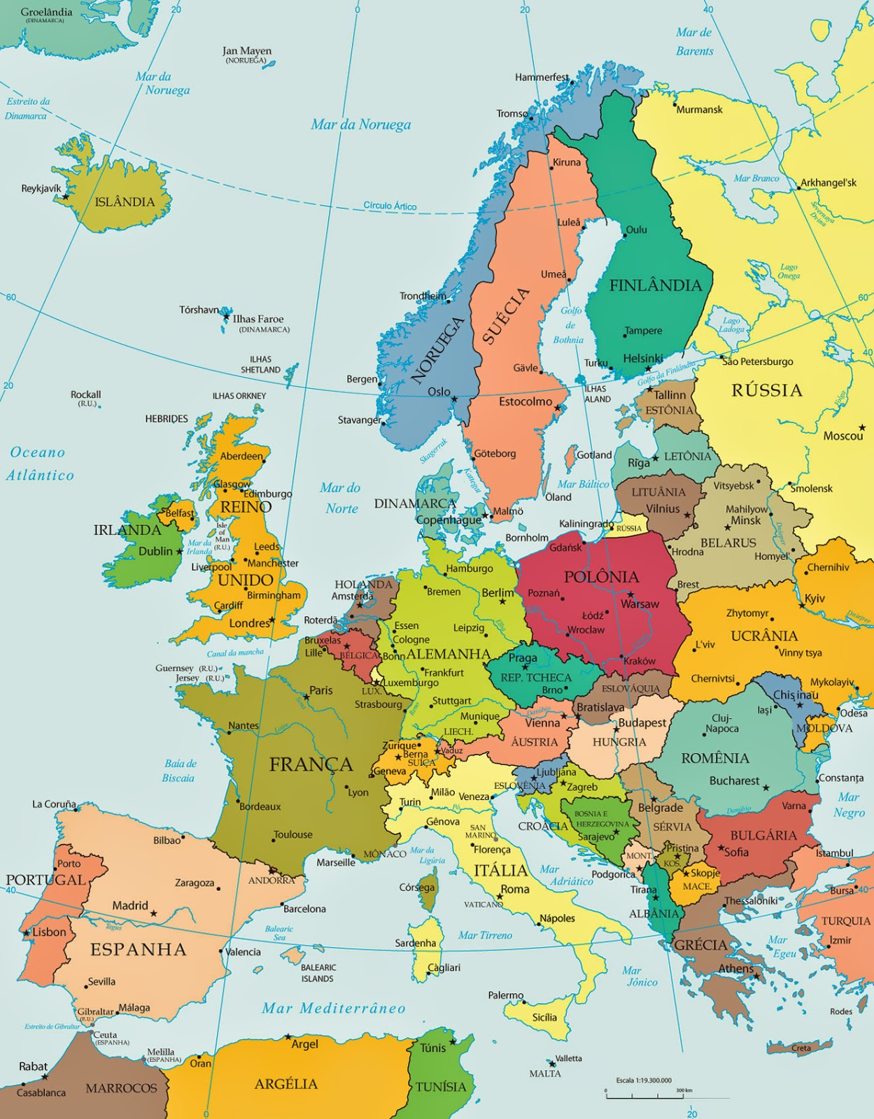 Prof. Francisco: Países e capitais da Europa