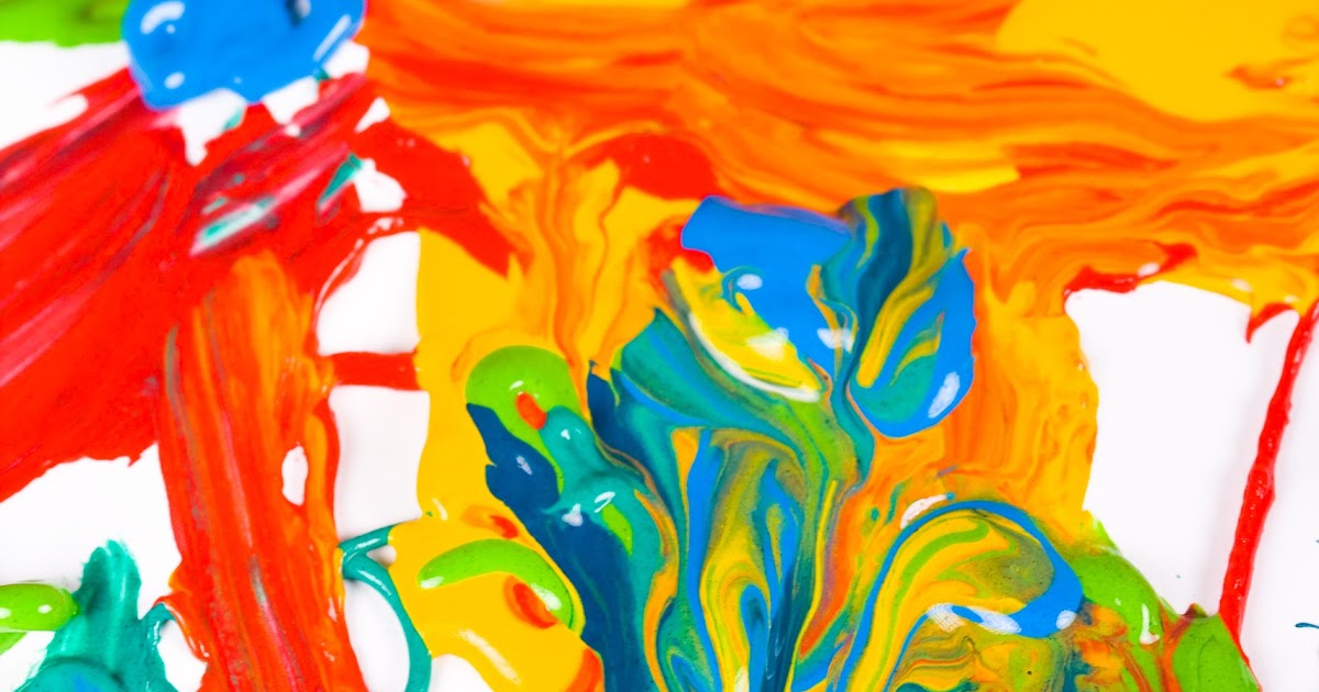 Tia Bach, Author Writing Throw Paint on the Canvas