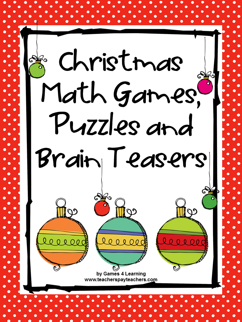 Fun Games 4 Learning: No Prep Christmas Math Freebies