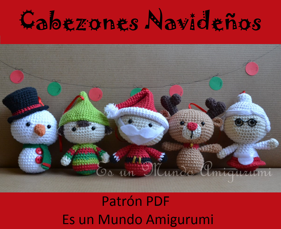 Es un Mundo Amigurumi: Patron a la Venta... Cabezones ...