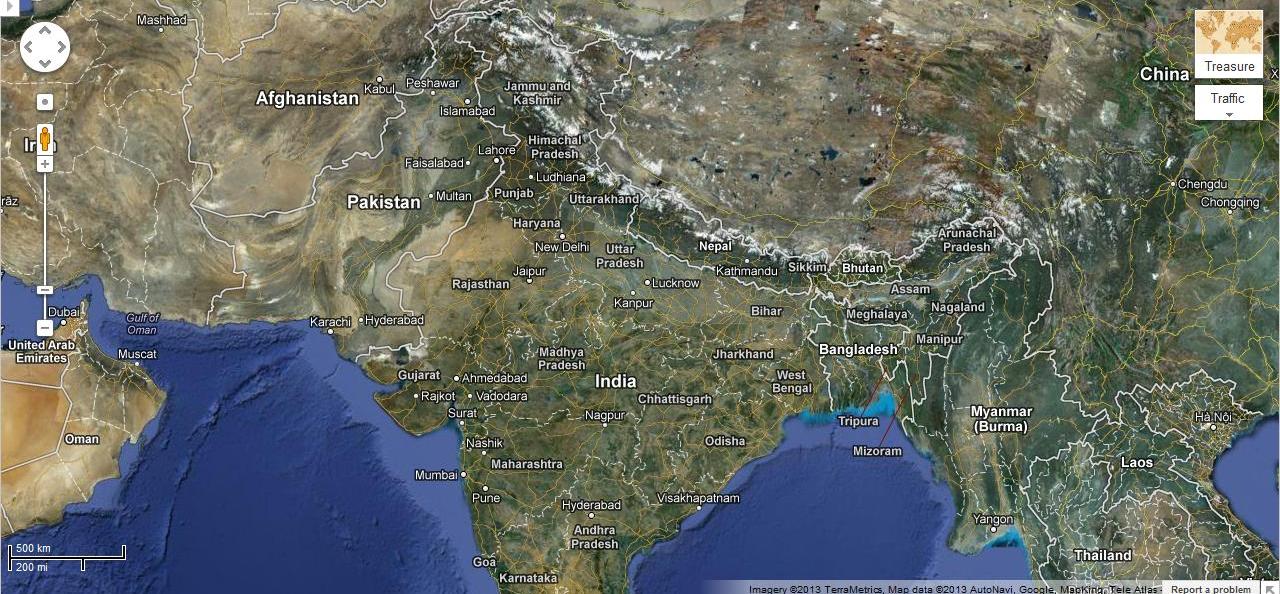 On the occation of 1 April Google Launched 'Treasure Maps' Timba Rucha